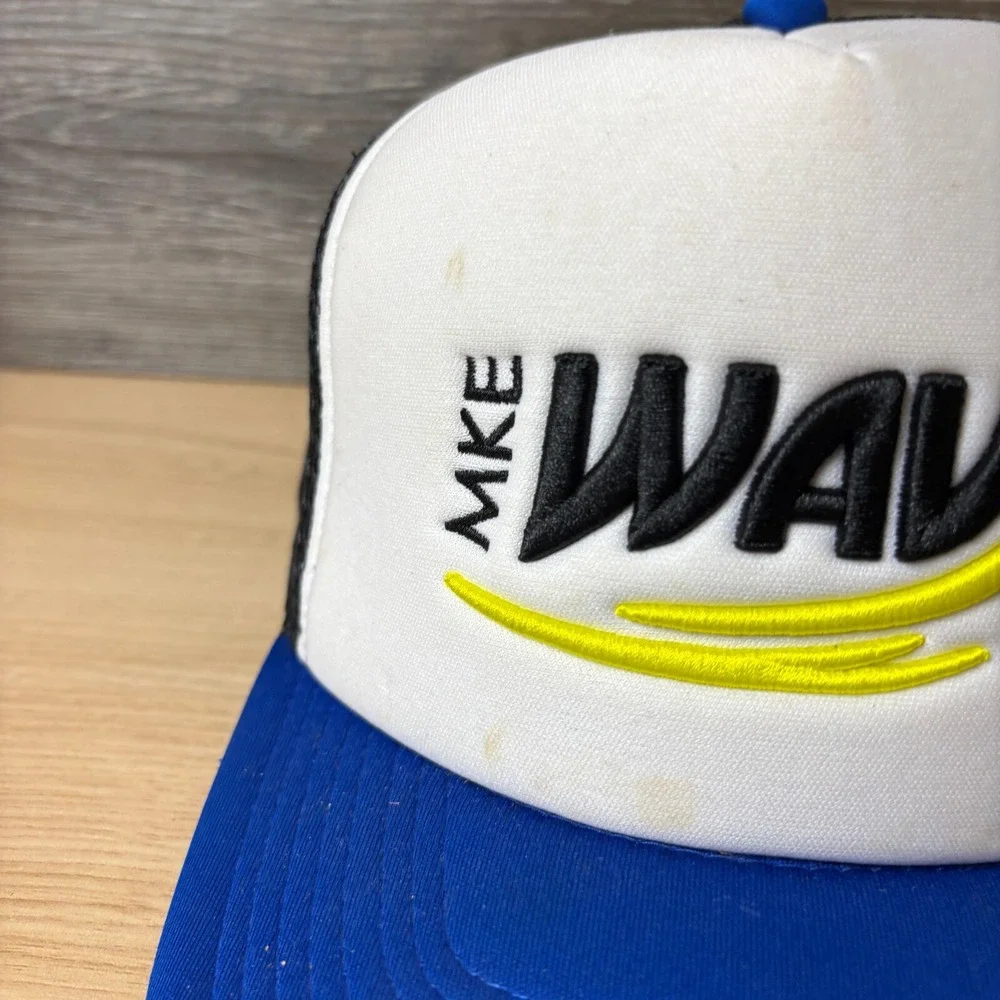 Milwaukee Wave Hat Cap‎ Snapback Trucker Blue MASL Professional Soccer
